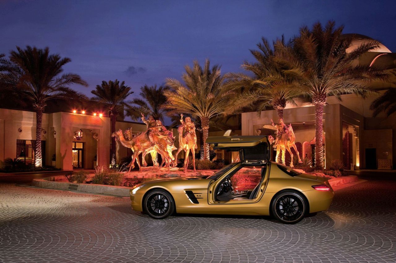 Mercedes SLS AMG Desert Gold и G 55 AMG Edition 79