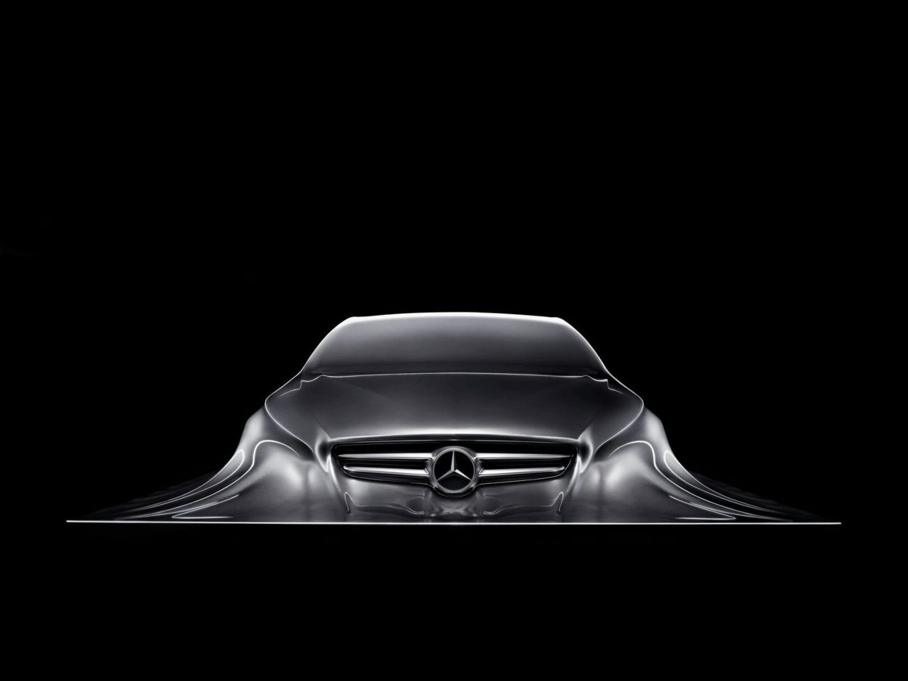 Mercedes Rising Car Sculpture