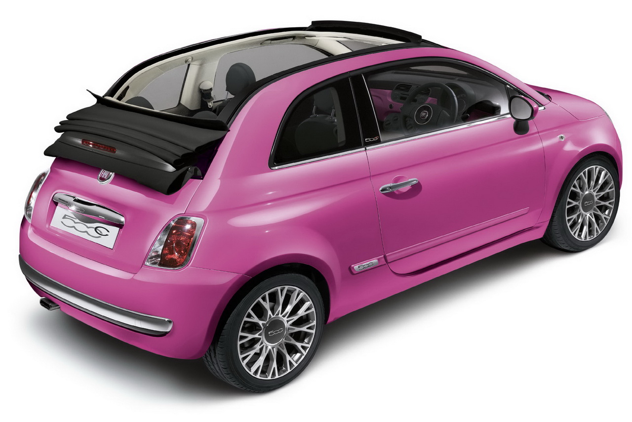 Fiat 500C Pink