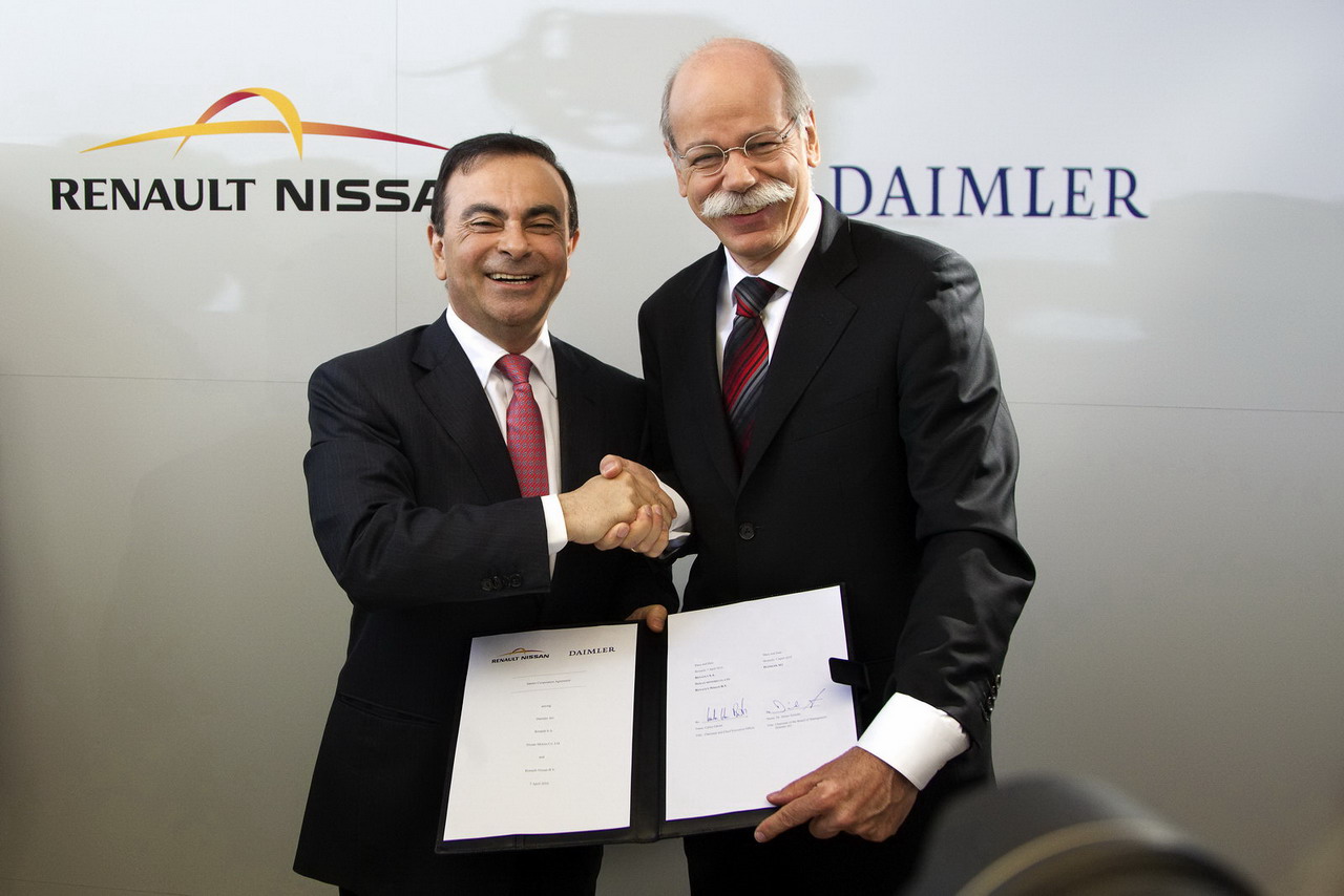 Daimler и Renault-Nissan (подписване на договора)