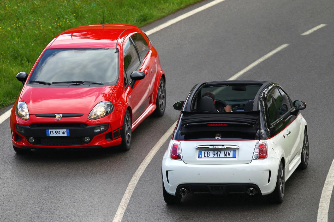 Fiat 500 C и Punto Evo Abarth (нови снимки)