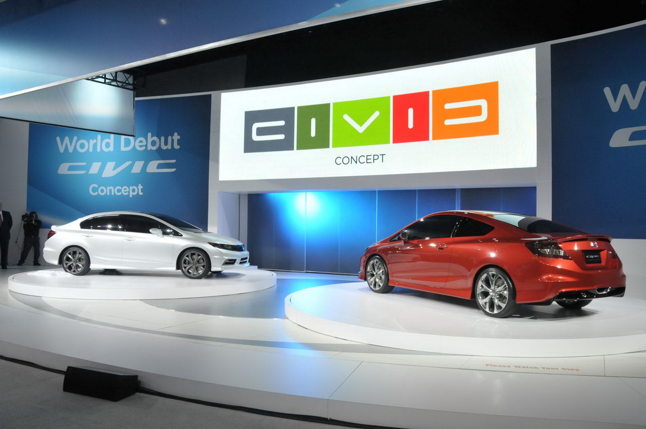 Honda Civic Si Coupe Concept и Civic Sedan Concept 2012