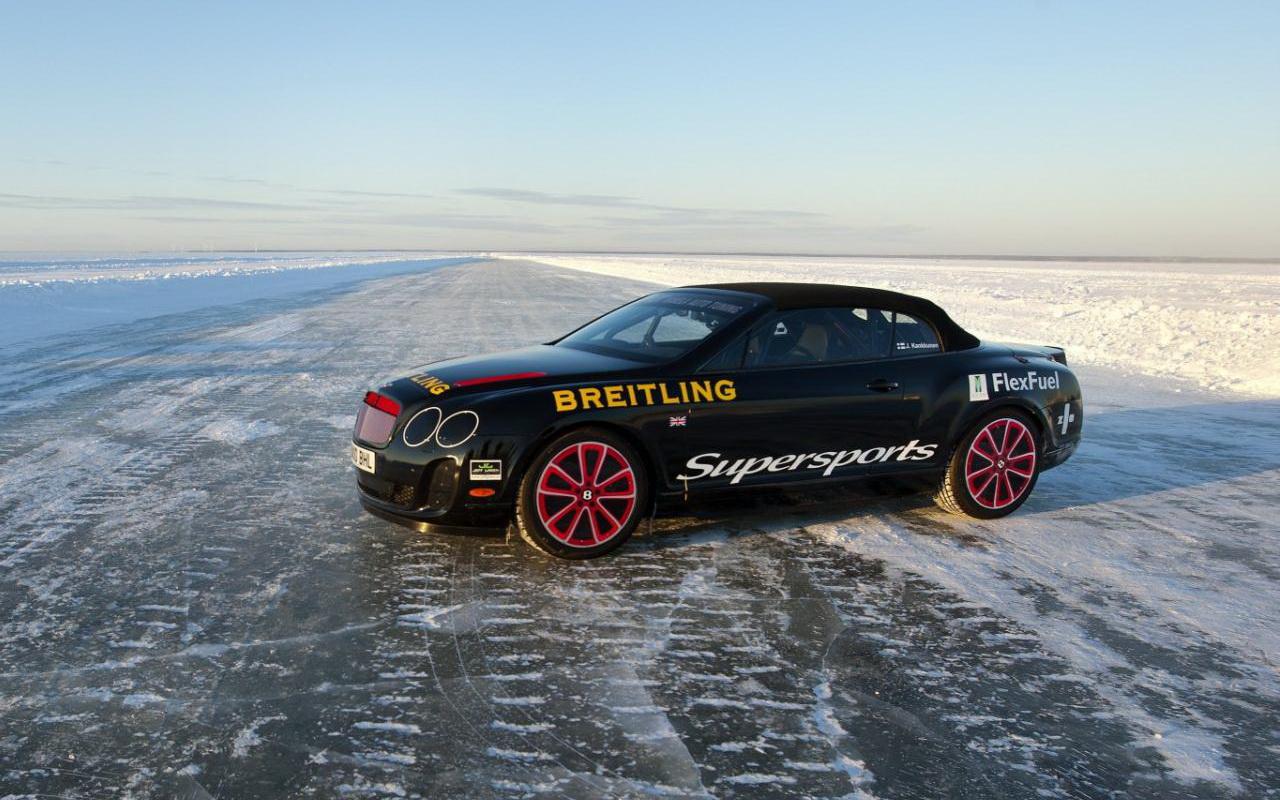 Bentley Continental Supersports (рекордьорът на лед)