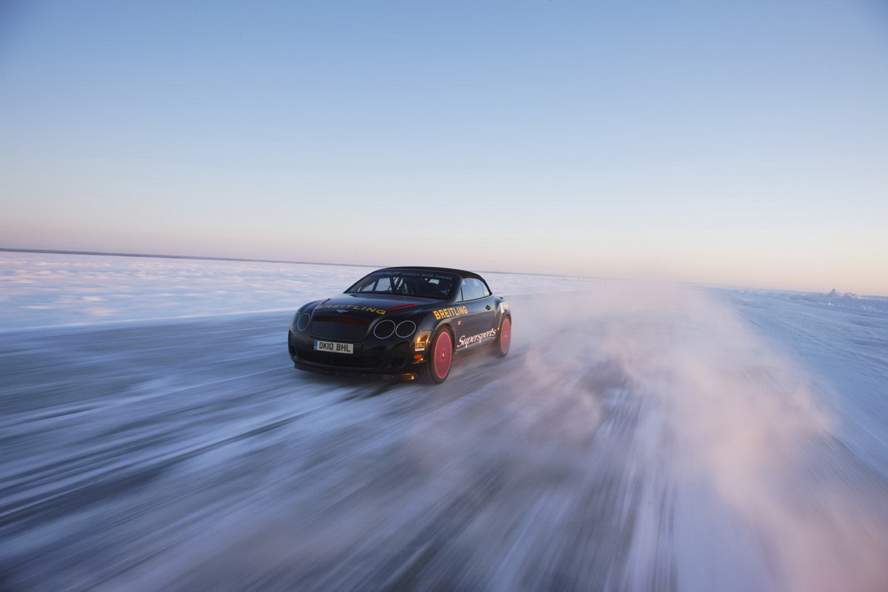 Bentley Continental Supersports (рекордьорът на лед)