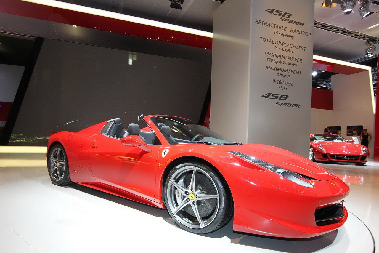 Ferrari 458 Spider (Франкфурт 2011)