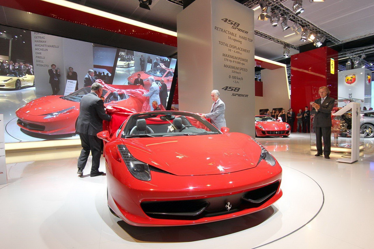 Ferrari 458 Spider (Франкфурт 2011)