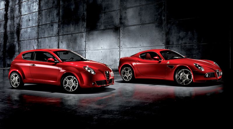 Alfa Romeo MiTo и 8C Competizione